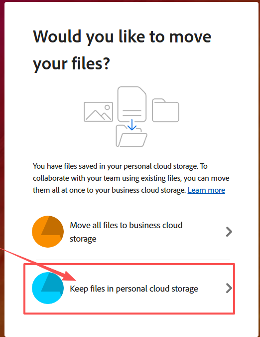 Keep personal storage